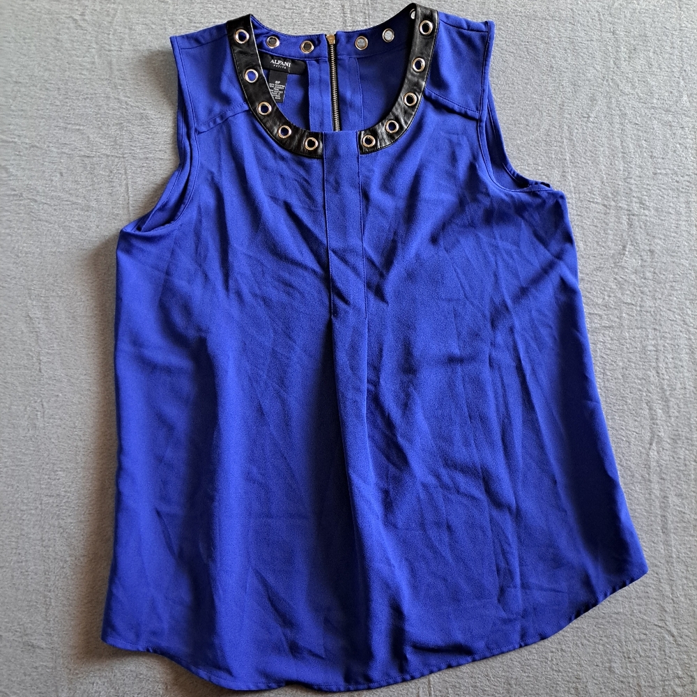 Alfani Petite royal blue tank/blouse top